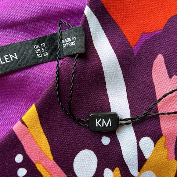 NWT Karen Millen designer floral abstract sleeveless dress size 6 - Picture 11 of 11